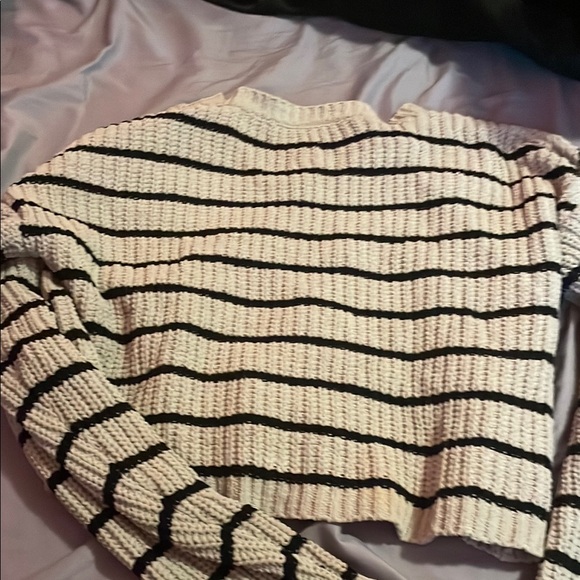 PacSun Black and White Striped Sweater - Picture 2 of 2